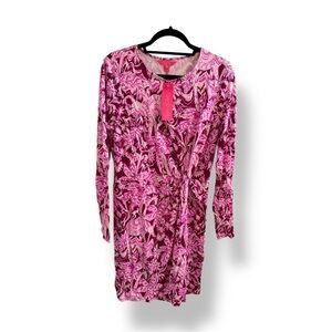 Lilly Pulitzer Lynn Ling Sleeve Twist, Mulberry Wild Rose